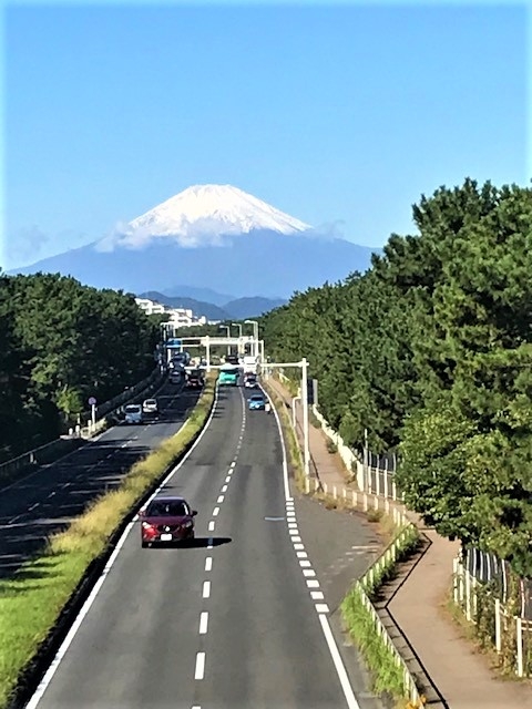 富士山＆西日